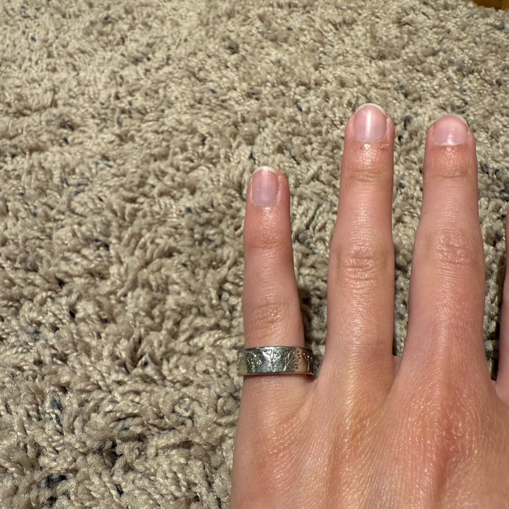 Silver Engraved Ring